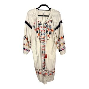 Zara medium tweed tunic Aztec print Long‎ length